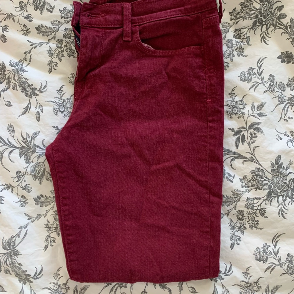 Lucky Brand Size 28 Burgundy/Maroon SOFIA ANKLE SKINNY JEAN